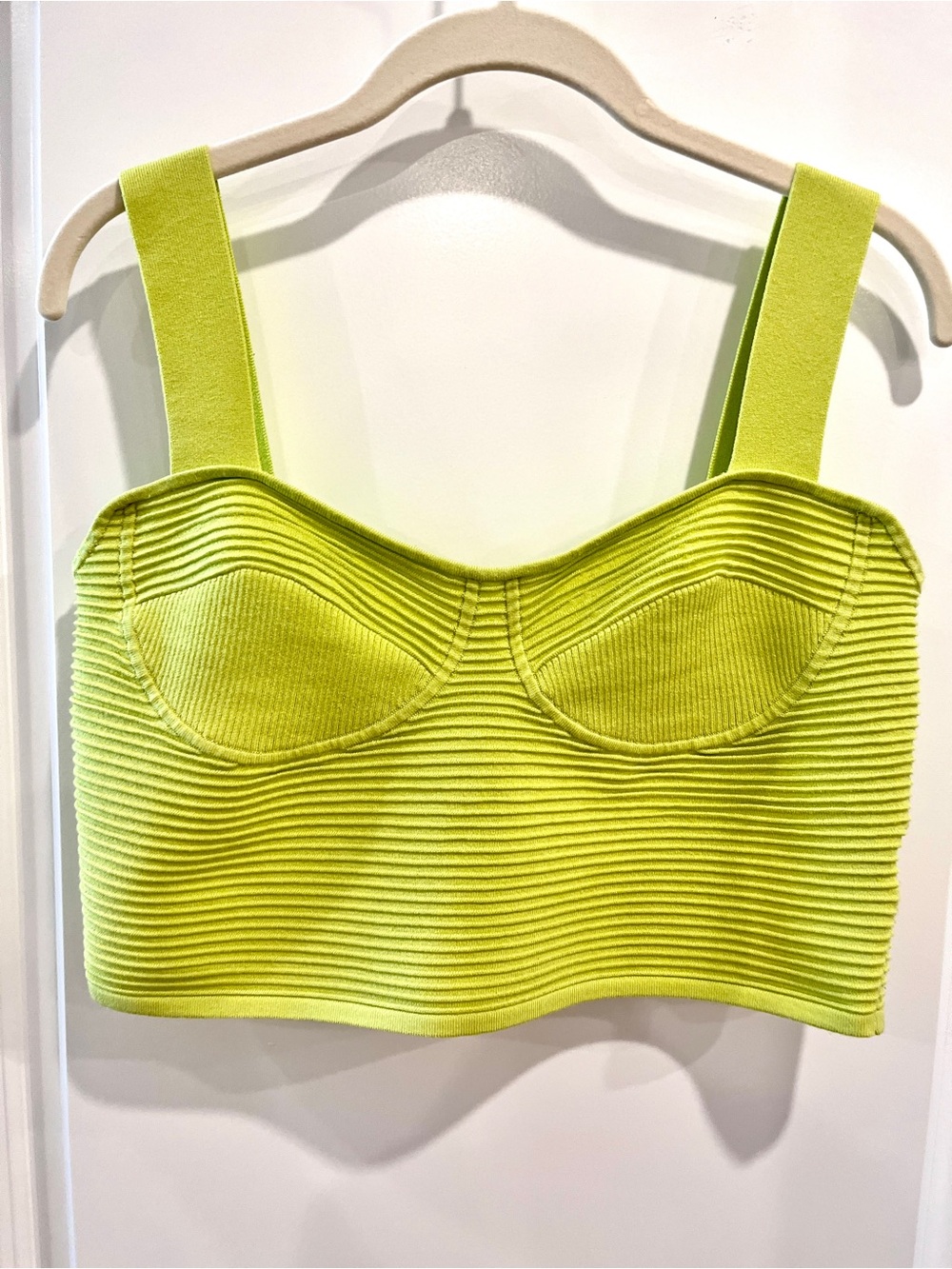 Make Offer! Express Body Contour Neon Lime Crop Top Bralette Festival Beach